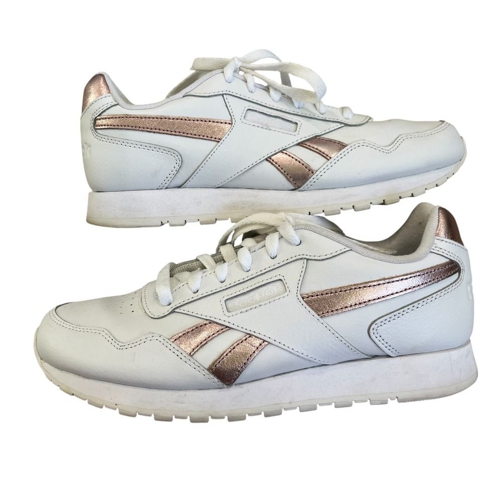 Reebok Classic Harman Run White Rose Gold Sneakers Shoes Women 9 CN1304 Casual